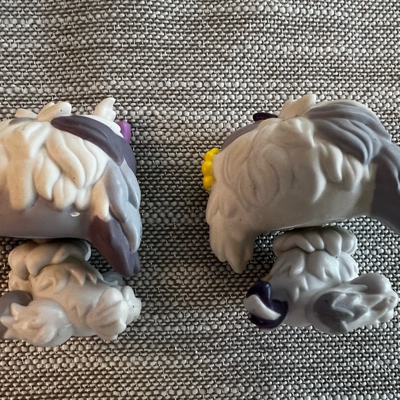 AUTHENTIC Littlest Pet Shop #465 #466 Shaggy Sheepdog Dog White 2007 Hasbro LPS - Picture 6 of 10